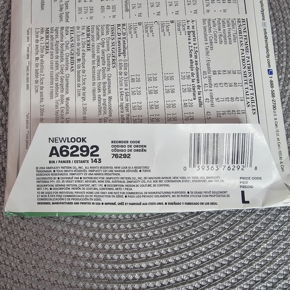 New Look Sewing Pattern 6292 Misses Tunic or Top and Pull-on Pants - Picture 2 of 3